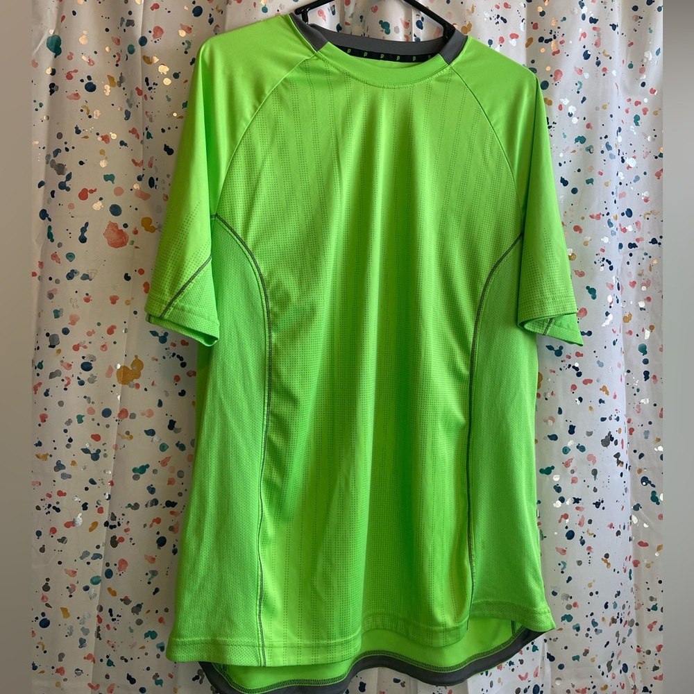 Prince bright green and grey men’s athletic shirt